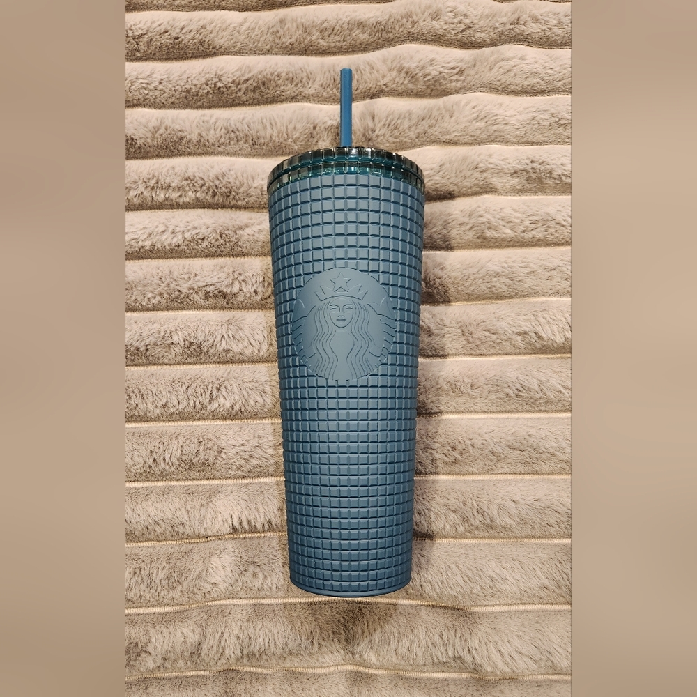 Starbucks  Studded Teal Tumbler 24oz. "Soft Touch" - Picture 2 of 4